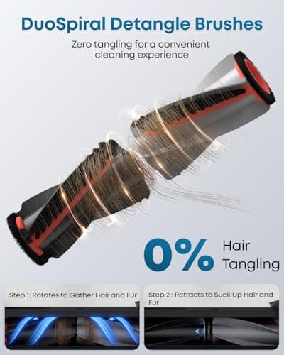 eufy Robot Vacuum E25, HydroJet System with Roller Mop, 20,000 Pa Turbo Suction, All-in-One Robot Vacuum and Mop Combo, Edge-to-Corner Cleaning, Zero-Tangle Design, AI Obstacle Avoidanced, White 6