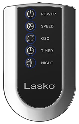 Lasko Oscillating Tower Fan with Remote, Quiet Floor Fans for Bedroom, 42", Woodgrain and Grey, T42954 7