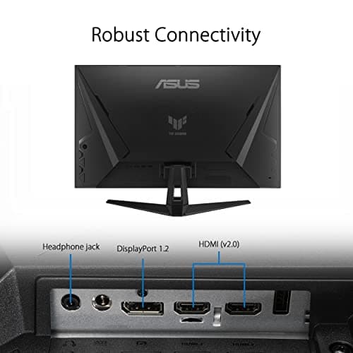 ASUS TUF Gaming 31.5” 1440P HDR Monitor (VG32AQA1A) - QHD (2560 x 1440), 170Hz, 1ms, Extreme Low Motion Blur, FreeSync Premium, DisplayPort, HDMI, HDR-10, Shadow Boost, VESA Wall Mountable 6