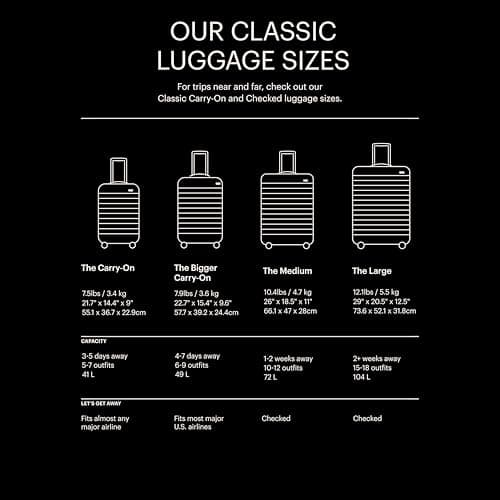 Away Bigger Carry-On Luggage, Lightweight Hardside Large Suitcase with Spinner Wheels, TSA Lock, Airline Approved, Cloud Gray 10