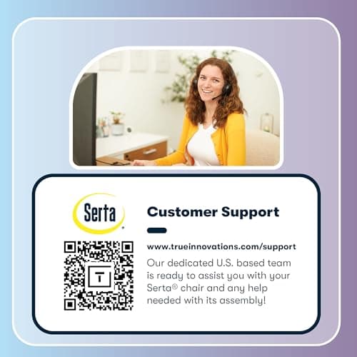 Serta® Lautner Executive Home Office Desk Chair, Ergonomic High-Back with Adjustable Lumbar and Body Pillows, SmartLayers™ and ComfortCoils® Technology, Mesh and Bonded Leather, Black and White 15