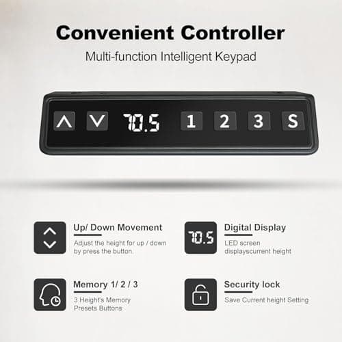 Win Up Time Whole Piece Electric Standing Desk- Height Adjustable Stand up Desk, Sit to Stand Desk with Wheels for Home Office & Computer Workstation 6