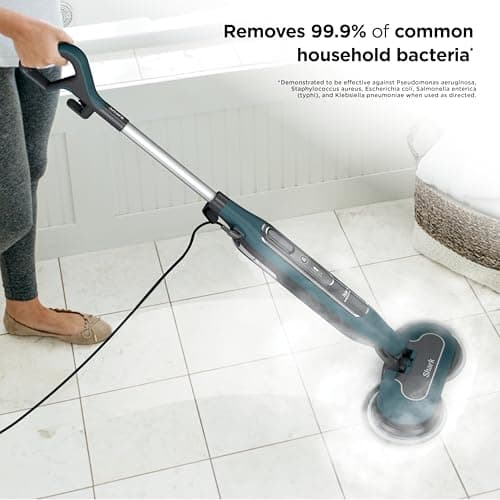 Shark Steam & Scrub All-in-One Scrubbing and Sanitizing Hard Floor Steam Mop, 2 Steam Modes, 2 Dirt Grip Soft Scrub Pads Included, XL Removable Water Tank, Swivel Steering, Teal, S8002BRN 6