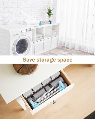 URZCT Travel Garment Rack ,Portable and Foldable，Folding Clothes Rack for Dance,Travel,Camping, Drying,RV, Indoor,Outdoor. A Collapsible Mini Clothing Rack. 3