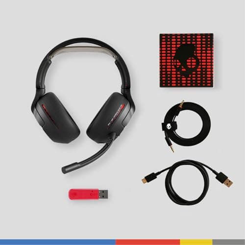 Skullcandy Crusher PLYR 720 Wireless Gaming Headset, Ultimate Immersion and Comfort, THX Spatial Audio, Multi-Sensory Bass and Platform- Digi-Black, Removable Mic, PC, PlayStation, Nintendo 9