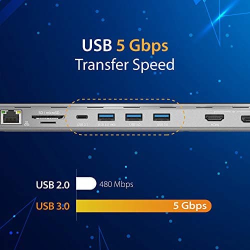 j5create USB C Docking Station- Supports up to 3 Display Simultaneously | HDMI, DisplayPort, VGA, 100W PD Fast Charging, Gigabit Ethernet | Comes with Type C Cable Compartment (JCD543) 6