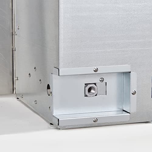 Duluth Forge Ventless Stainless Outdoor Gas Fireplace Insert with Reflective Black Glass Media - 24,000 BTU, Manual Control - Model# DF450SS-G-RBLK 8