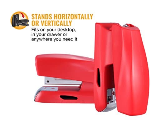 Bostitch Office 20 Sheet Stapler, Mini Stapler, Fits into the Palm of Your Hand; Red (B150-Red) 7