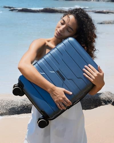 BAGSMART Carry On Luggage 19 L x14 W x9 H Airline Approved with Spinner Wheels, Lightweight 20 Inch Luggage with TSA Lock, Expandable Hard Shell Carry On Suitcases for Men Women, Royal Blue 7