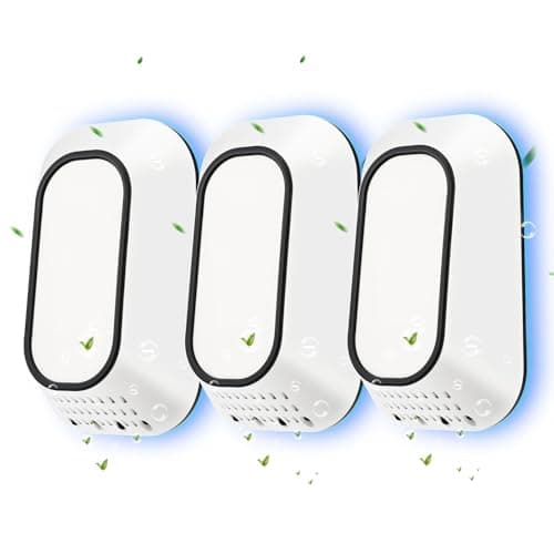 PVACG Plug In Air Ionizers With 4 Negative Ion Output Heads,Small Air Purifier for Home With Backlight,Quiet and Energy-Saving, Ideal Air Cleaners for Bedroom,Office,Living Room and Pet Room(3)