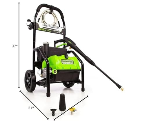 Greenworks PW-1800 1800 PSI 1.1 GPM Electric Pressure Washer 14