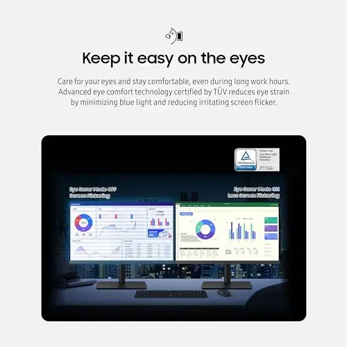 Samsung 27-Inch S43GC Series Business Essential Computer Monitor, IPS Panel, Height Adjustable Stand, Triple Input, New DisplayPort, 100Hz, AMD FreeSync, Advanced Eye Care LS27C432GANXZA, 2024 5