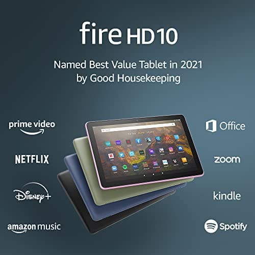 Amazon Fire HD 10 tablet, 10.1", 1080p Full HD, 32 GB, (2021 release), Black 8