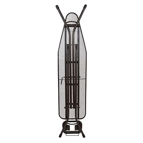 Household Essentials Ultra Ironing Board, 4-Leg, with Steel Top and Iron Rest, Cotton Cover with Fiber Pad, Heat and Stain Resistant, Antique Bronze Frame 5