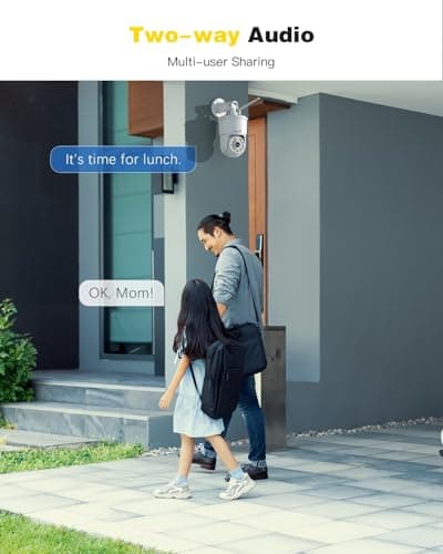 Ctronics 4K Security Camera Outdoor, AI Vehicle/Animal/Human Detection, Auto Tracking, 2.4/5Ghz WiFi, PC/Phone Remote, 256GB SD/Cloud/FTP/NAS, 24/7, Color Night Vision[All-Metal] 9