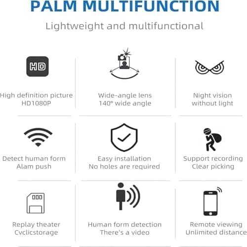 LBHGRMF Mini Camera, Mini Camera Wireless,Cheerchest Camera, Mini 5g Wireless WiFi Camera 1080p Hd, Mini Wireless WiFi Camera 1080p Hd,Comes with 8g Memory Card (3 pcs) 6