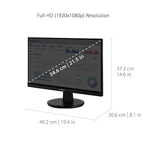 ViewSonic VS2247-MH 22 Inch 1080p Monitor with 100Hz, FreeSync, Thin Bezels, Eye Care, HDMI, VGA Inputs for Home and Office 5