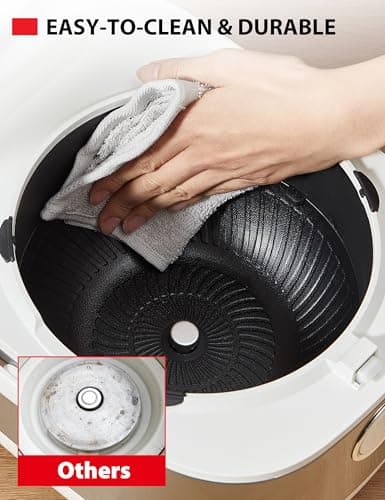 TOSHIBA Induction Heating Rice Cooker - Low Carb, Low Sugar, Digital Steamer, 5.5 Cups (Uncooked), 8 Cooking Functions, 24H Timer & Auto Keep Warm, Silvery white 6