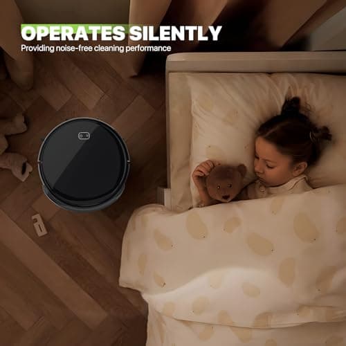 Magshion Robot Vacuum Cleaner, 2800Pa Strong Suction, App Control, 120 Mins Runtime, Self-Charging, 2 in 1 Mopping Robot Vacuum with Watertank and Dustbin, for Low Carpet Pet Hair Hard Floors 13