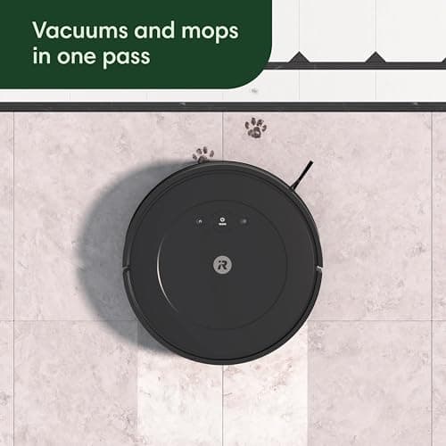 iRobot Roomba Robot Vacuum and Mop Combo (Y0140) - Vacuums & mops, Easy to use, Power-Lifting Suction, Multi-Surface Floors, Smart Navigation, Cleans in Neat Rows, Self-Charging, Bagless, Space-Saving 3