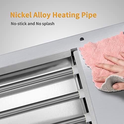 Indoor Barbecue Electric Grill, Indoor Smokeless Grill indoor Yakitori grill hibachi Grill Commercial and Family use Griddle Korean BBQ Grill, Suit for Cafe Restaurant Party Buffet 120V,1800W 5