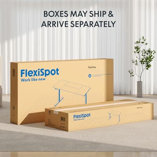 FLEXISPOT 71x32 Inch Electric Large Standing Desk for Home & Office, Spacious Splice Board Desk with Cable Management & Organizer, Cup Holder & Hook, Maple 9