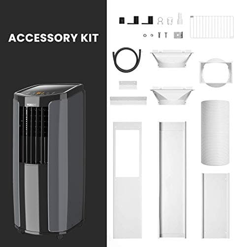 TOSOT 10,200BTU (6,200 BTU SACC) Portable Air Conditioner, Smart Wifi Control, AC Unit with Dehumidifier, Fan, Window Kit for Easy Installation, Cool Rooms Up to 400 Square Feet, Shiny Series 7