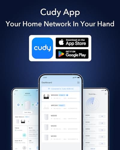 Cudy AX3000 Multi Gigabit Dual Band WiFi 6 Mesh Router, 2.5Gbps WAN RJ45 Port, 4 Gigabit RJ45 Ports, 4 5dBi Antennas, MU-MIMO, OpenVPN, Wireguard, Zerotier, Ipsec VPN, Cloud APP 8