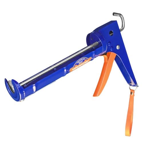 WADFOW Caulking Gun, No Drip Caulk Gun,9" Drip Free Hand Caulking Gun with Comfort Grip,Smooth Round Rod for 10oz Caulk Tubes,WCG2309D-2,Blue