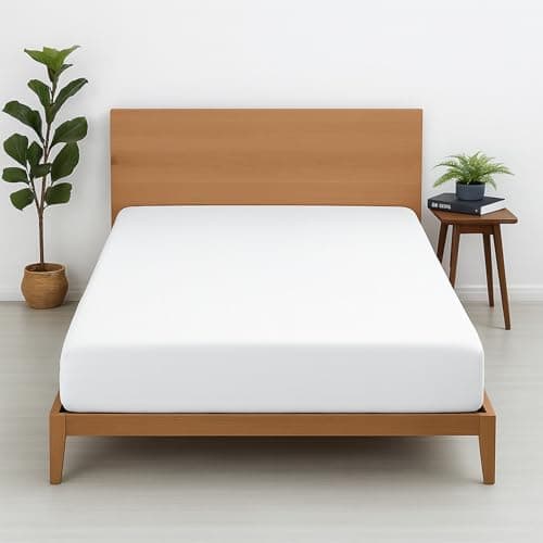 Cottington Lane 1 Piece Queen Size Fitted Sheet Only, Premium Hotel Quality Egyptian Cotton, 15 Inch Deep Pocket Bottom Sheets, Soft, Breathable, Cool & Crisp Bed Sheets, White Solid