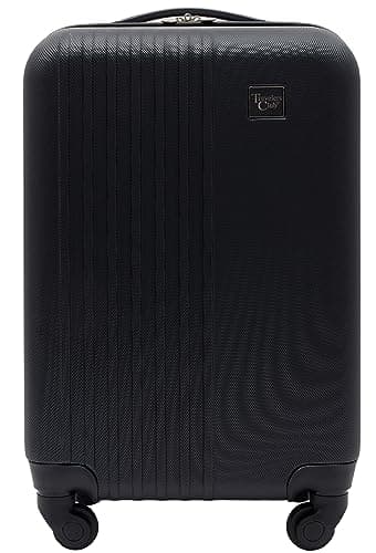 Travelers Club Cosmo Luggage, Black-20, 20-Inch