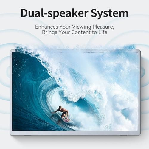 CASKING Portable Monitor 4K+ 13.4'' IGZO 4K+ Portable Travel Monitor (3840x2400),500 Nits,1500:1,FreeSync,HDR and Dual-Speaker with USB-C and Standard HDMI for Mac/Laptop/PC/Xbox/Switch/PS5 7