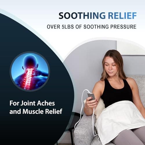 Professional Grade Heating Pad with Automatic Moist Heat by ThermoRelief, Extra HOT Heating for Deep Penetrating Heat - 2nd Gen Version (King Size Weighted King) 7