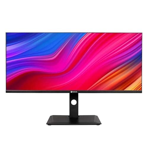 AG Neovo EM3401UQC 34-inch UWQHD 3440 x 1440p USB-C Monitor, IPS Panel, HDMI, DisplayPort and Speakers, Ergonomic Pivot, Swivel and Height Adjustable Stand, HDR400, 75Hz