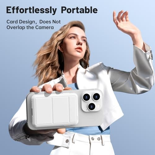 Azmuth for Magsafe Battery Pack, 10000mAh Magnetic Power Bank 22.5W PD Fast Charging with LED Display Wireless Portable Charger for Magsafe with Stand for iPhone 17/16/15/14/13/12/Pro/Pro Max 7