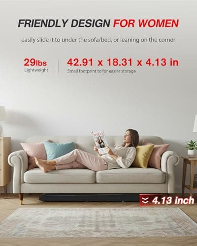 WELLFIT Walking Pad Treadmill with 10% Incline for Home,Office,Apartment,265LB Capacity,2.5HP Low Noise Under Desk Treadmills Workout Equipment for Home Gym 7