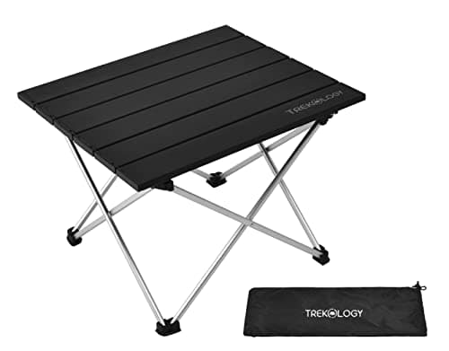 TREKOLOGY Small Camping Table - Beach Table That Fold Up - Lightweight, Foldable, Potable Folding Small Outdoor Table - for Camp, Hiking, Campers & Summer Outing Trip 9