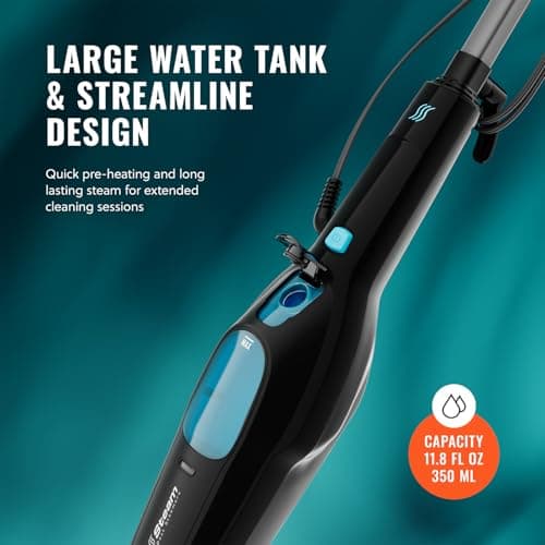 PurSteam Professional Steam Mop | Multi-Surface Floor Cleaner for Hardwood, Tile, Laminate & Carpet | Fast Heating, Lightweight & Chemical-Free Cleaning 5