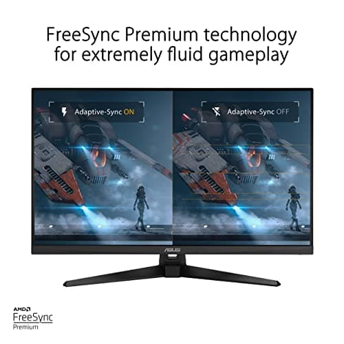 ASUS TUF Gaming 32” (31.5-inch viewable) 1080P Gaming Monitor (VG328QA1A) - Full HD, 170Hz, 1ms, Extreme Low Motion Blur, FreeSync Premium, Eye Care, Shadow Boost, HDMI, Tilt Adjustable 6