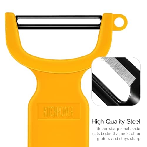 Original Vegetable Fruit Peeler Carbon Steel Blade 3 Pack Red/Green/Yellow… 6