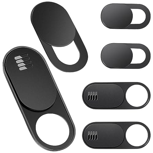 Toojcc Laptop Camera Cover Slide,3 Large+3 Small Ultra Thin Webcam Cover for Laptop,Computer,Tablet,Apple Devices and Tesla Model 3/Y Interior Cabin Camera,Web Cam Blocker Protect Your Privacy