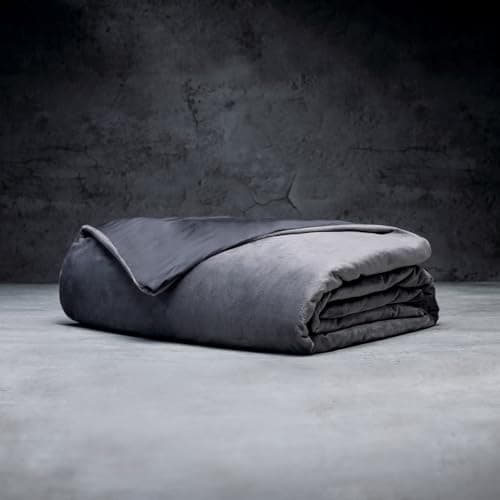 LUXOME King Size Weighted Blanket | Includes Cool & Cozy Cover | 25 lbs | 90"x80" | Grey | The Best Weighted Blanket