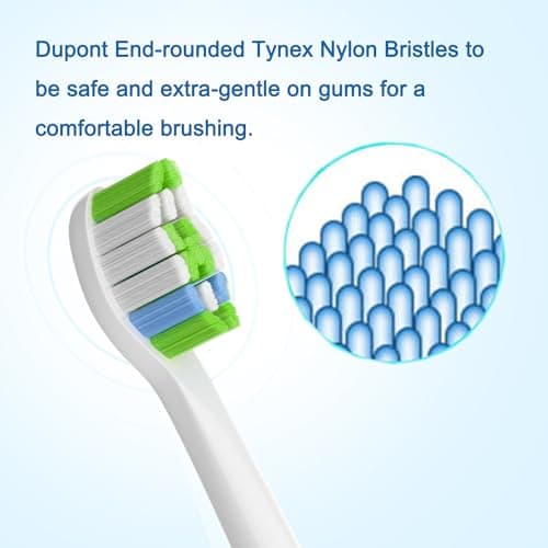 Pisonicleara Replacement Toothbrush Heads(10-pc) Compatible with Philips Sonicare Electric Tooth Brush Electric Tooth Brush Refill 4100 Hx6920 Hx9023 5