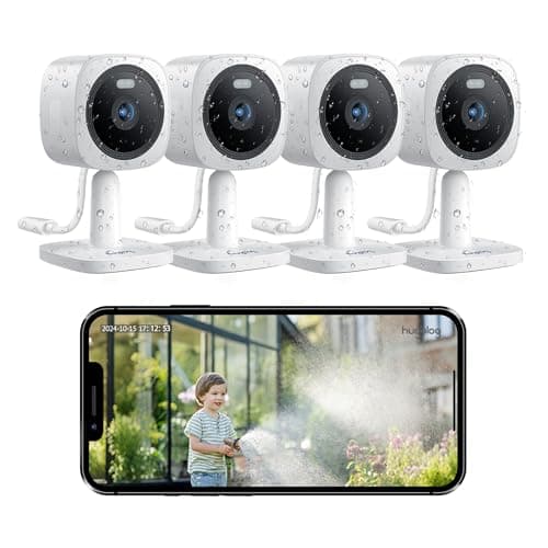 Hugolog 3K 5MP Outdoor Indoor Security Cameras for Home Security, Home Camera with Starlight Color Night Vision,Built-in Spotlight,Motion Detection,2-Way Talk,US Cloud & Local Storage,Works with Alexa