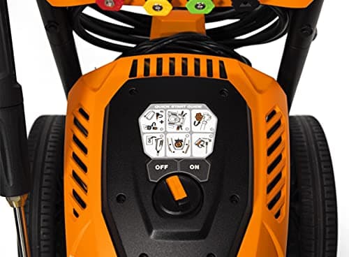 Generac 8888 2700 PSI 1.2 GPM Electric-Powered Residential Pressure Washer - Powerful & Efficient Cleaning - Portable, Ideal for Home Use - 50-State/CARB Compliant 7