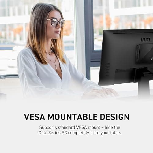 MSI PRO MP223, 22-inch VA 1920 x 1080 (FHD) Computer Monitor, 100Hz, Adaptive-Synch, HDMI, Video Port, VESA Mountable, Less Blue Light, Tilt, 1ms, Black 9