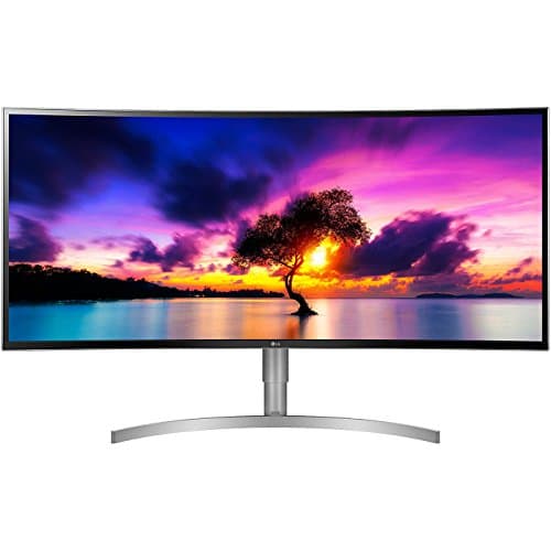 LG 38WK95C-W UltraWide Monitor 38" 21:9 Curved WQHD+ (3840 x 1600) IPS Display, sRGB 99% Color Gamut, HDR 10, USB Type-C, Color Calibrated, Tilt/Height Adjustable Stand - White