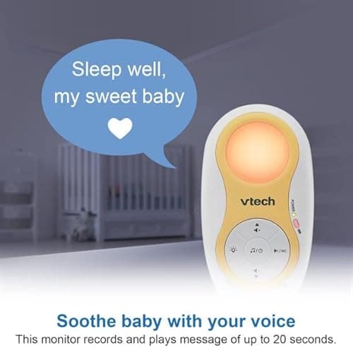 VTech DM1215 Enhanced Range Digital Audio Monitor with Dual Unit Rechargable Battery & Night Light (Renewed) 7