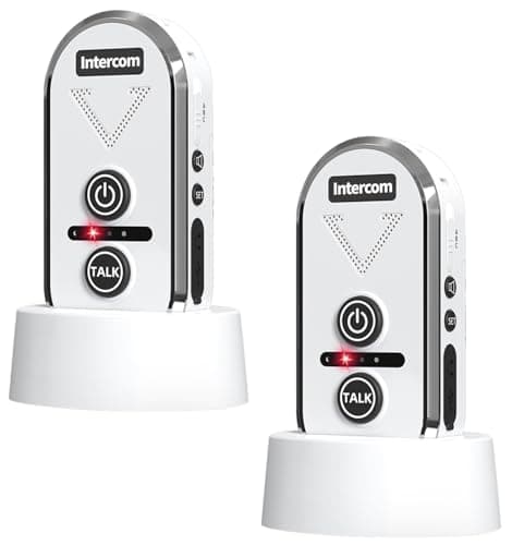 PANDAAR Intercoms Wireless for Home, 2 Way Intercom Communication 4900ft Long Range,Room to Room Intercom Wireless with 3 Volume Levels,20 Chimes Home Intercom System for Indoor Outdoor Use