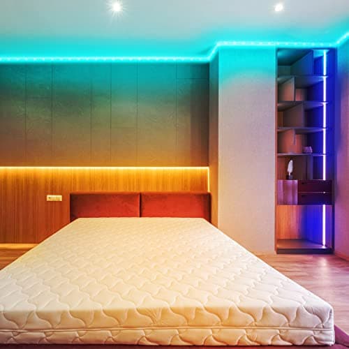 dalattin 100ft Led Lights for Bedroom Led Strip Lights Color Changing Lights with 44 Keys Remote,2 Rolls of 50ft 6